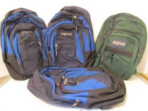 Lot of 4 Good JANSOPRT Backpacks