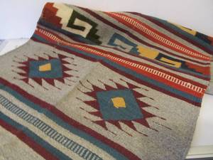Nice Looking Vintage Southwestern Handmade Wool Rug