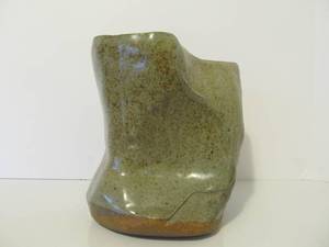 Very Cool Vintage Handmade Abstract Organic Art Pottery Vase
