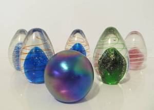 Lot of Art Glass Paperweights #2