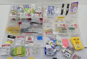LARGE lot of Brand New Fishing Items - Hooks, Cases etc