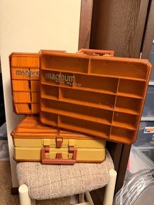 3 Larger Size PLANO Magnum Fishing Tackle Boxes