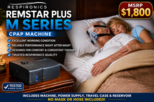 MSRP $1800 RESPIRONICS REMSTAR PLUS M SERIES CPAP MACHINE WPOWER SUPPLY, TRAVEL CASE &amp RESERVIOR - EXCELLENT WORKING CONDITION - NO MASK OR HOSE INCLUDED