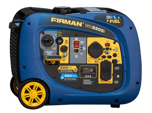 Firman Whisper Hybrid Series 3000 W 120 V GasLP Portable Portable Generator 3000 W Msrp $999.99