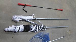 Badminton Net, Fishing Net and Baseball Swing Trainer