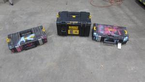 (3) Dewalt Job Boxes