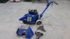 Blue Bird Trencher with Dog Fence Blade and 2 Trenching Blades