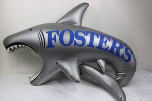 Fosters Shark Inflatable Pool Float - 50-Inch