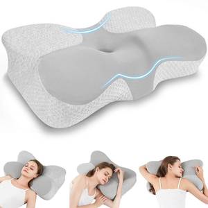 Memory Foam Neck Pillow with Breathable Case