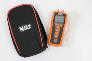 Klein Tools ET180 Differential Manometer with Carry Case & Manual