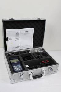 Omega FDT-25 Handheld Ultrasonic Flowmeter - Aluminum Case & Accessories