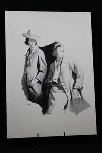 Geri Arnold Lithograph - Two Women in Trench Coats (17 x 25 in)