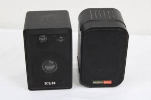 KLH Model 403A Bookshelf Speaker & Audix Powered Speaker (Lot of 2)
