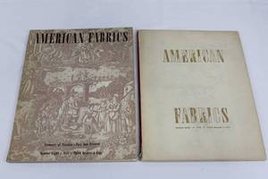 American Fabrics Treasury of Textiles Past and Present (1948) and Fabric Swatch Portfolio