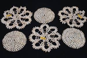 Made in the Philippines Cowrie Shell Bead Necklaces - Hand-Strung Circular Shell Jewelry