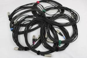 Assorted XLR Microphone Cables for Pro Audio