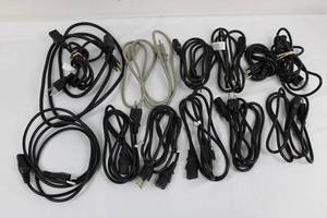 13-Piece IEC Power Cables Assortment - US Plugs to IEC C13C7 Ends