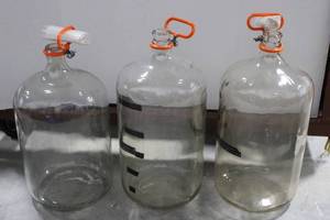 Carboy Handle Three-Pack - Decorative Plastic-Clad Steel Carboy Handles for Glass Carboys 6 gallon each