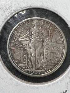 1917 US STANDING LIBERTY QUARTER BU