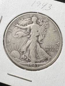 1943 US WALKING LIBERTY HALF DOLLAR