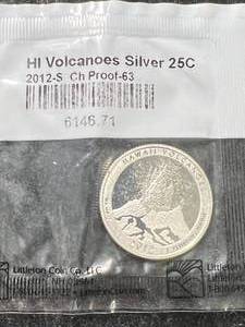 2012-S US PROOF SILVER HI VOLCANOES QUARTER