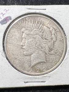 1922 US PEACE SILVER DOLLAR