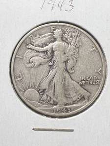 1943 US WALKING LIBERTY HALF DOLLAR