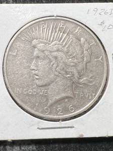 1926-D US PEACE SILVER DOLLAR
