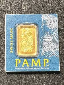 1 GRAM .999 FINE GOLD PAMP BAR