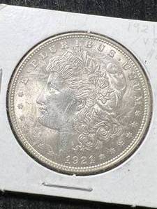 1921 US MORGAN SILVER DOLLAR UNC