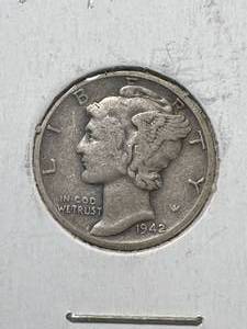 1942-D US MERCURY DIME