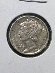 1943 US MERCURY DIME