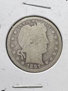 1897 US BARBER QUARTER