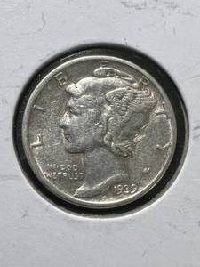 1939 US MERCURY DIME