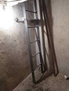 ANTIQUE METAL LADDER