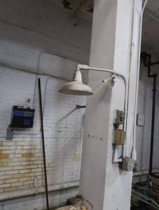 ANTIQUE ENAMEL LIGHT