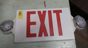 LIGHTED EXIT SIGN