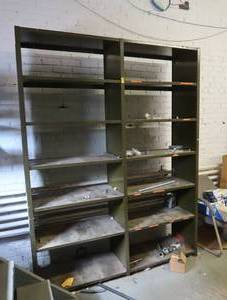 HUGE METAL SHELVING UNIT