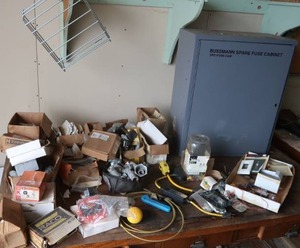 HUGE ELECTRICAL LOT  LG BUSSMAN METAL BOS