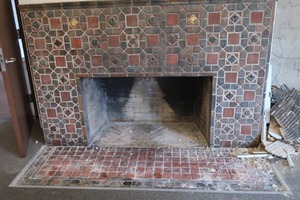 ANTIQUE  ARCHITECTURAL FIRE PLACE