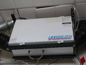HEAT RECOVERY VENTILULATOR  (LIFE BREATH)