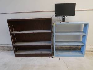 WOODEN BOOK SHELVES