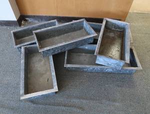 6 GALVANIZED BOXES