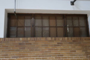 3 ANTIQUE WINDOWS (IN GYM)