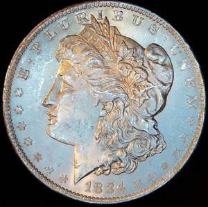 Uncirculated 1884-O Morgan Silver Dollar, Muted Original Luster