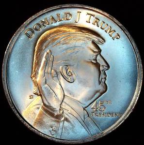 BU Trump 45th President 1oz .999 Silver Round, 1st Term in Office