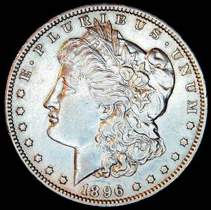 Better Date XF+ 1896-O Morgan Silver Dollar, Impaired Luster