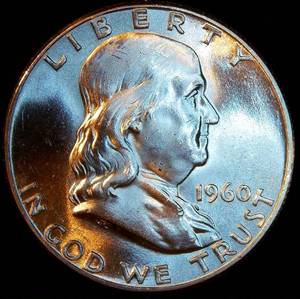 Uncirculated 1960-P Franklin Half Dollar, Brilliant Original Luster
