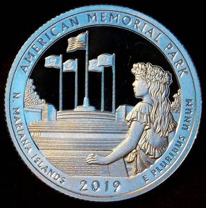 .999 Silver Proof 2019 ATB Quarter AMP, 1 of 5 in the Series, Mint Fresh
