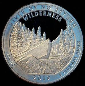 .999 Silver Proof 2019 ATB Quarter - River Of No Return, 4 of 5 in the Series, Mint Fresh